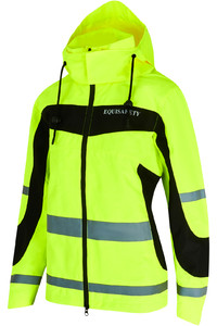 2022 Equisafety Hi-Vis Waterproof Jacket ES036YELL - Yellow